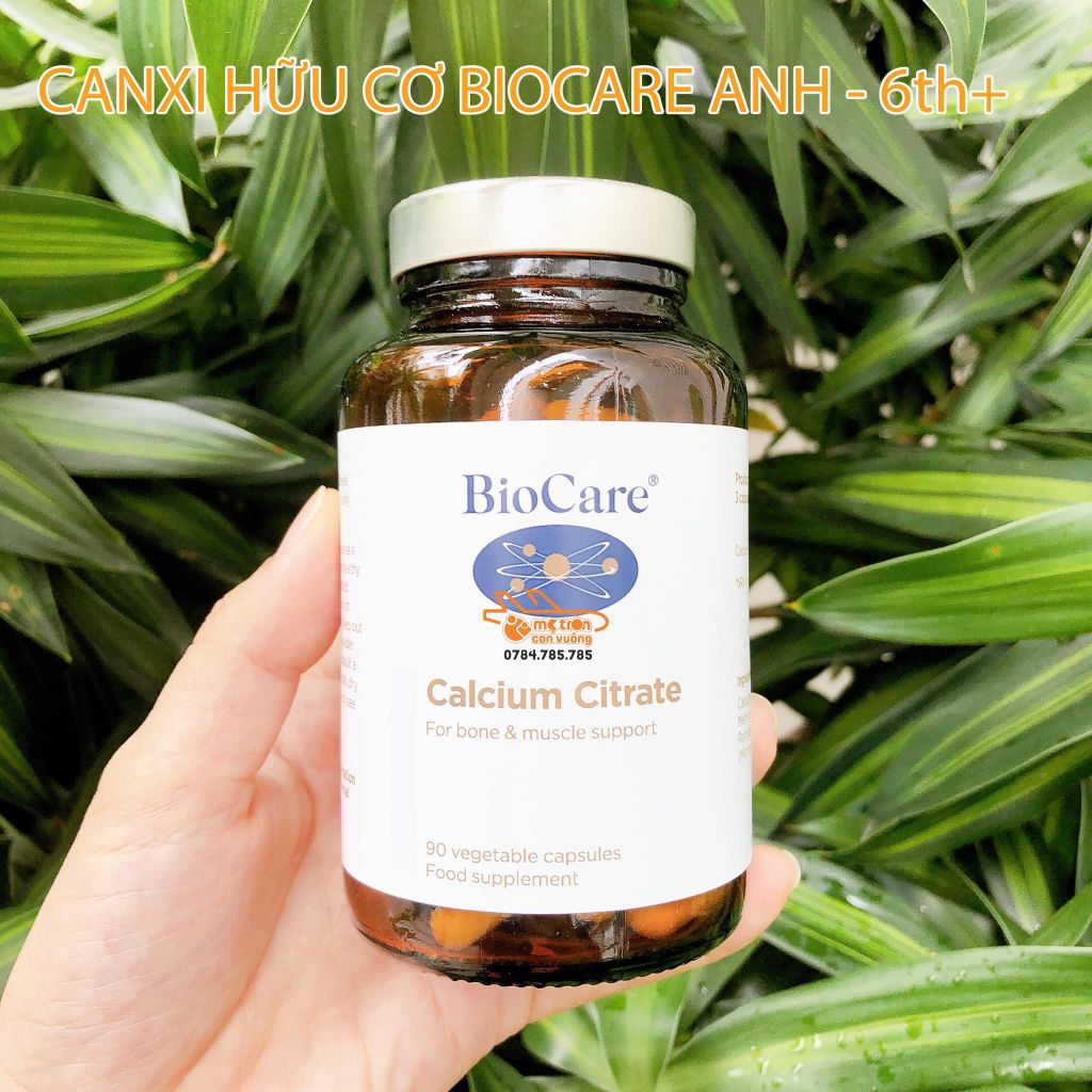 Canxi hữu cơ BioCare Anh - 90 viên ( 6th+)