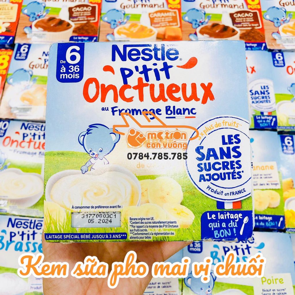 Kem sữa phô mai vị chuối Nestle - 6th+