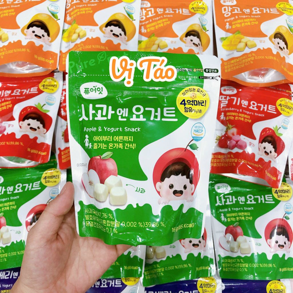 Sữa chua khô Naebro vị táo Hàn Quốc - 7th+