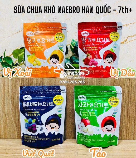 Sữa chua khô Naebro vị dâu Hàn Quốc - 7th+
