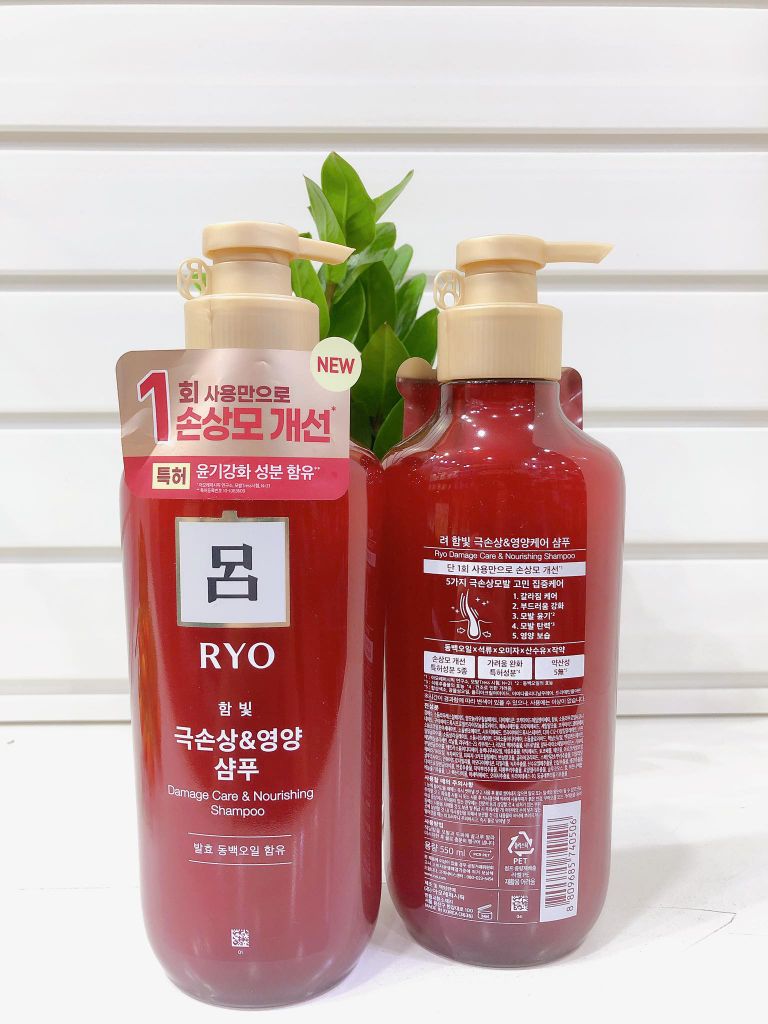 Dầu gội dưỡng & chăm sóc tóc hư tổn RYO Hàn Quốc - 550ml