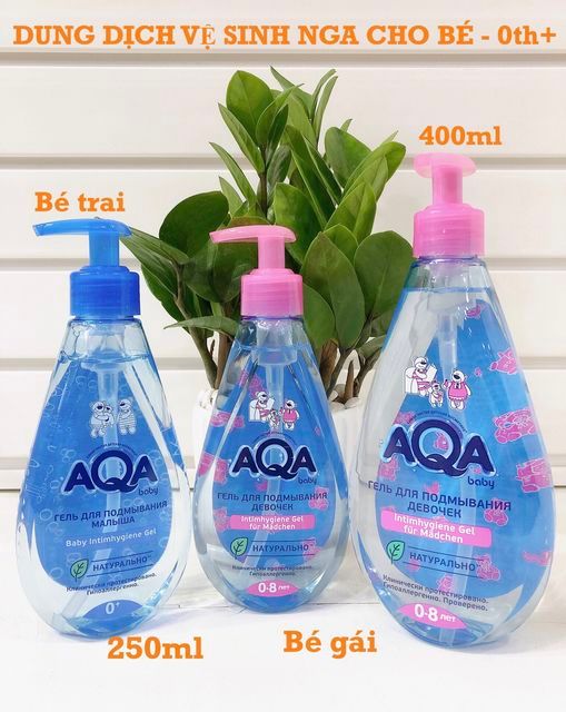 Dung dịch vệ sinh bé gái AQA Nga 400ml