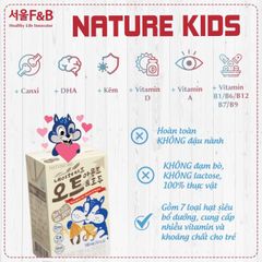 Sữa hạt ngũ cốc dinh dưỡng Nature kids (140mlx6)- 1 tuổi+
