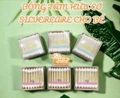 Bông tăm hữu cơ Silvercare ( hộp 200 cái)