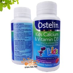 Canxi & vitamin D Ostelin 90 viên (2 tuổi+)