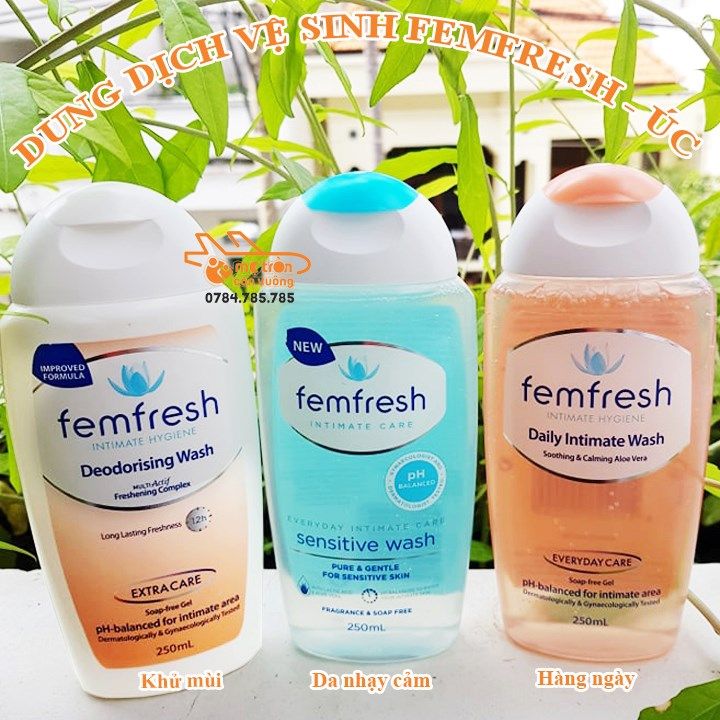 Dung dịch vệ sinh phụ nữ Femfresh Deodorising 250ml