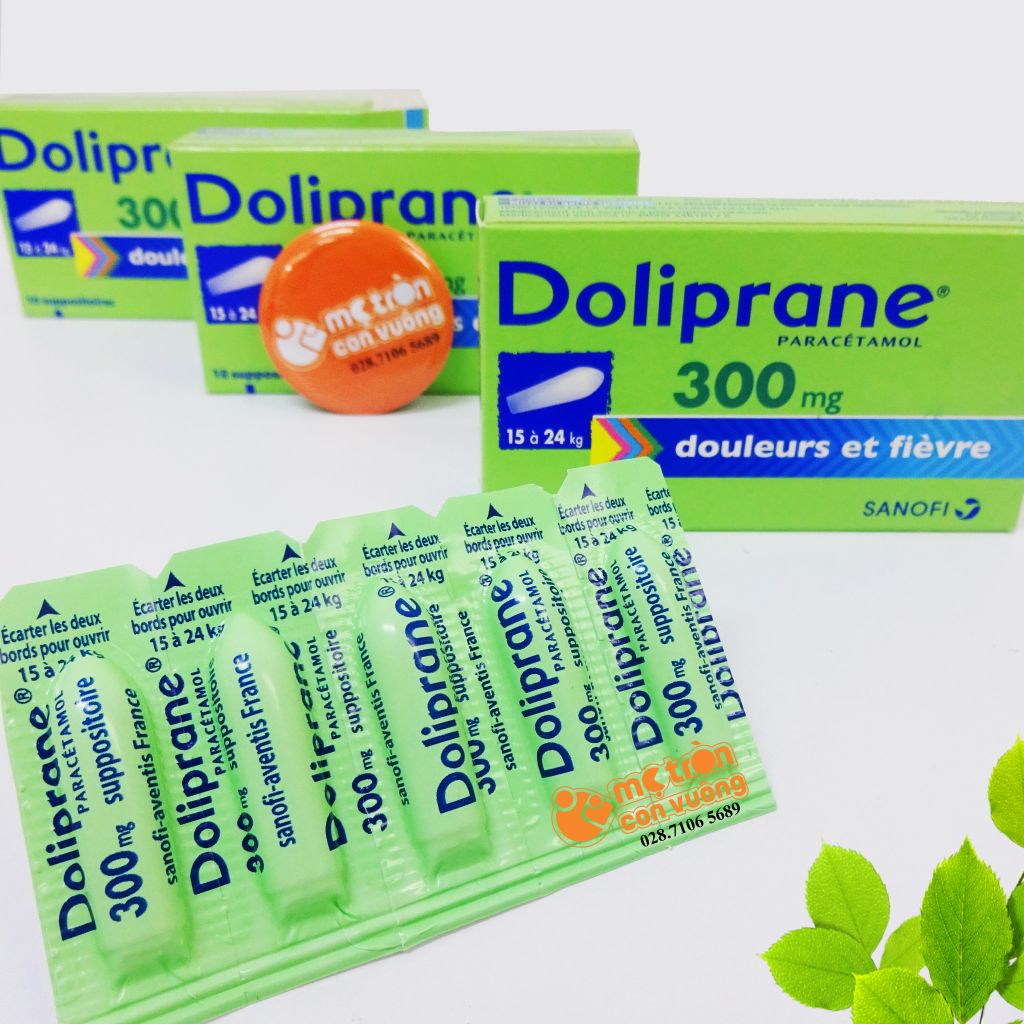 Hạ sốt đút đít Doliprane 300mg