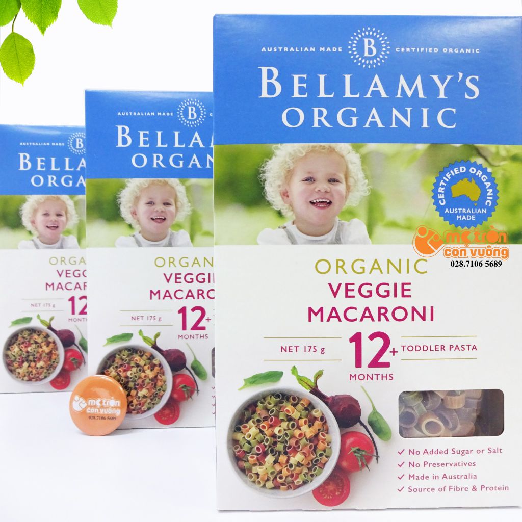 Nui Bellamys vị rau củ Organic (12 tháng+)