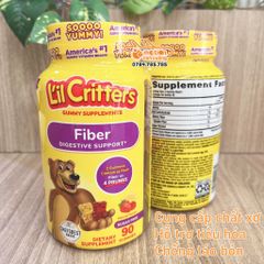 Kẹo Gấu Bổ Sung Chất Xơ L’ilcritters – Fiber - 90 Viên (2 tuổi +)