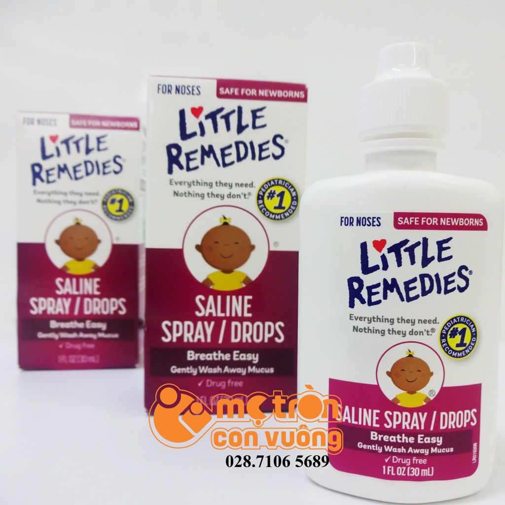 Nước muối sinh lý Little Remedies 30ml