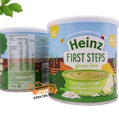 Bột ăn dặm Heinz vị ngũ cốc, súp lơ, bông cải xanh, pho mai 200g (4 tháng+)