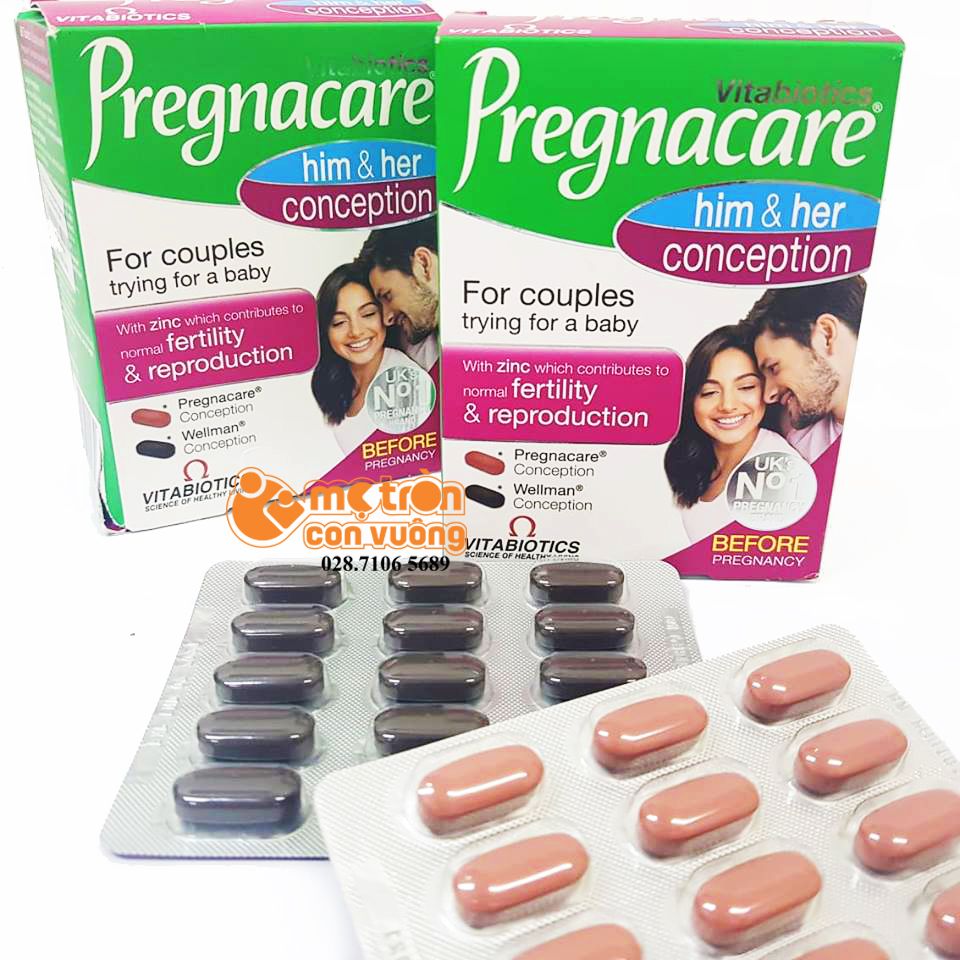 Thuốc hỗ trợ thụ thai Pregnacare Him & Her 60 viên