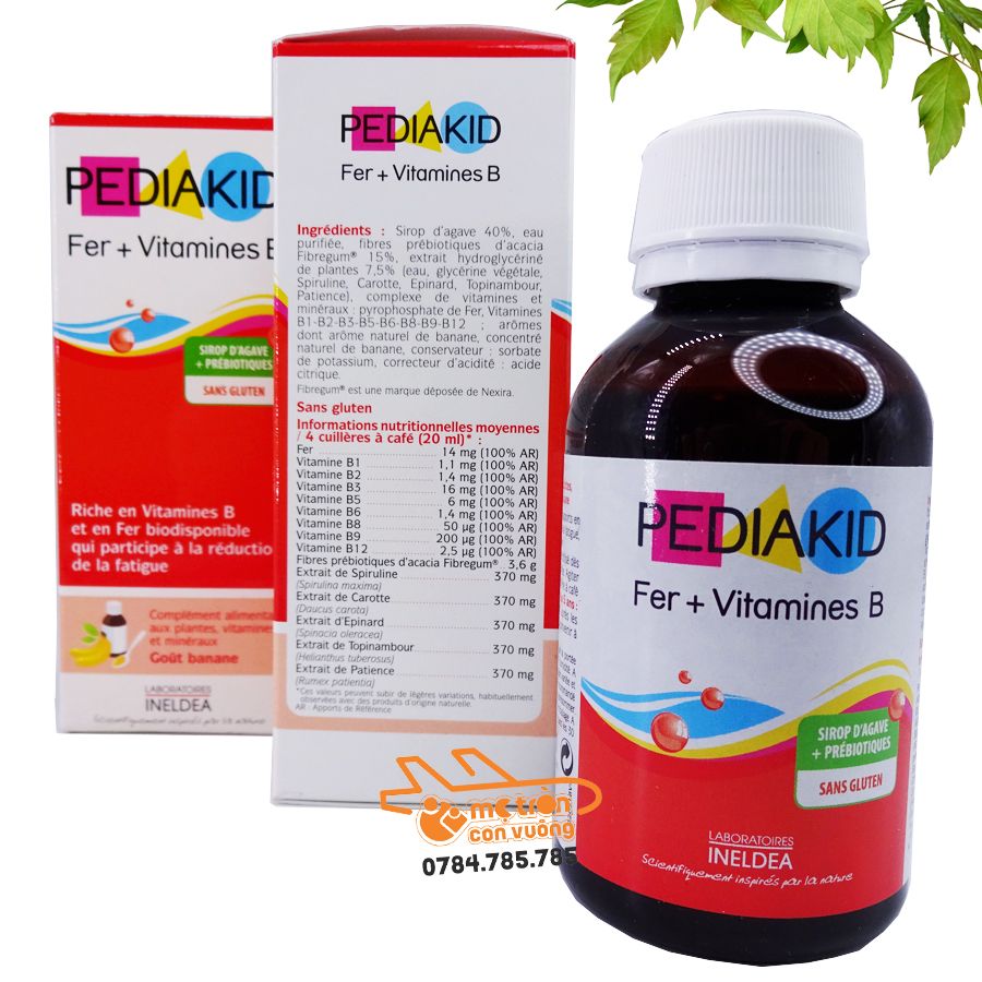 Siro bổ sung Fe & vitamin B Pediakid