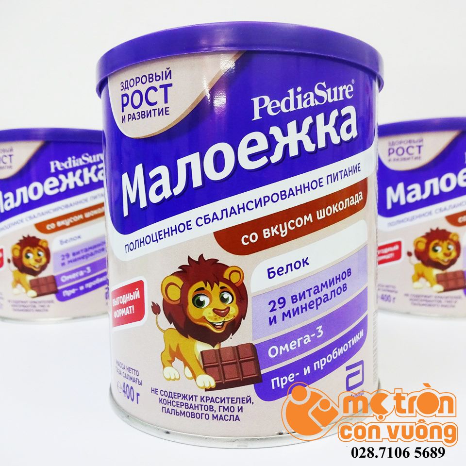 Sữa bột Pediasure Nga vị socola 400gr