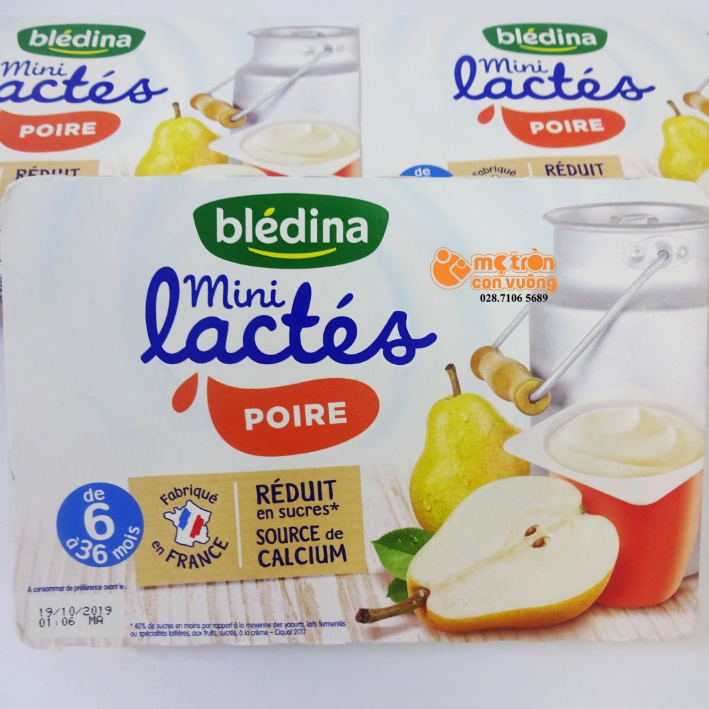 Sữa chua Bledina vị lê 55gx6 (6 tháng+)