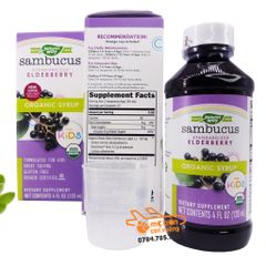 Tăng cường sức đề kháng Sambucus Organic 120ml (1 tuổi+)