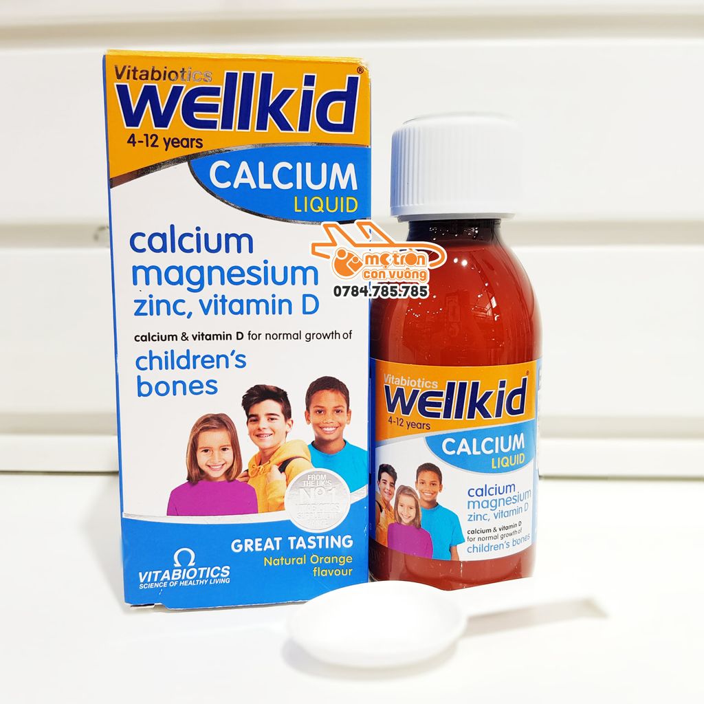 Canxi Wellkid 150ml (4-12 tuổi)