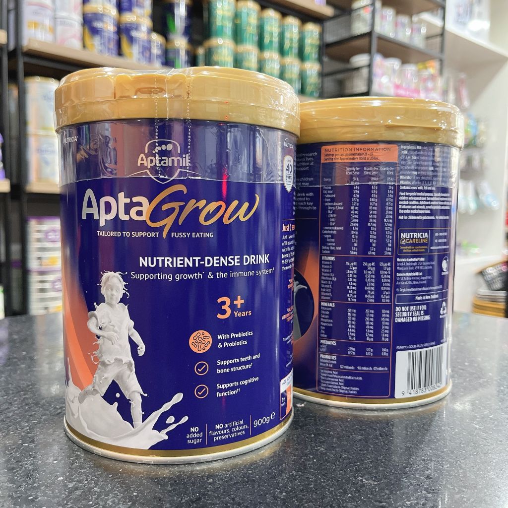 Sữa bột Aptamil Aptagrow 900g (3 tuổi+)