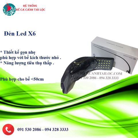 ĐÈN LED BỂ CÁ CẢNH X6