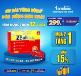 Bột sủi tăng lực ZBULL Cola (New brand) 30 gói/ hộp