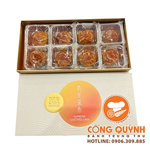 Bánh Trung Thu Casahana 2023 hộp Lava Custard 8 bánh