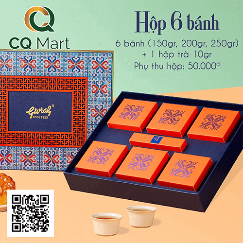 Hộp 6 bánh - Bánh Trung Thu Givral 2025
