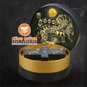 Bánh trung thu Kinh Đô Trăng Vàng Black N Gold 2021 - Hộp 6 bánh