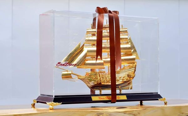 Thuyền buồm Dát Vàng 24K - M1