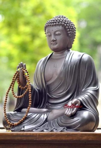 Tượng Phật Adida - Gốm Tử Sa Size to