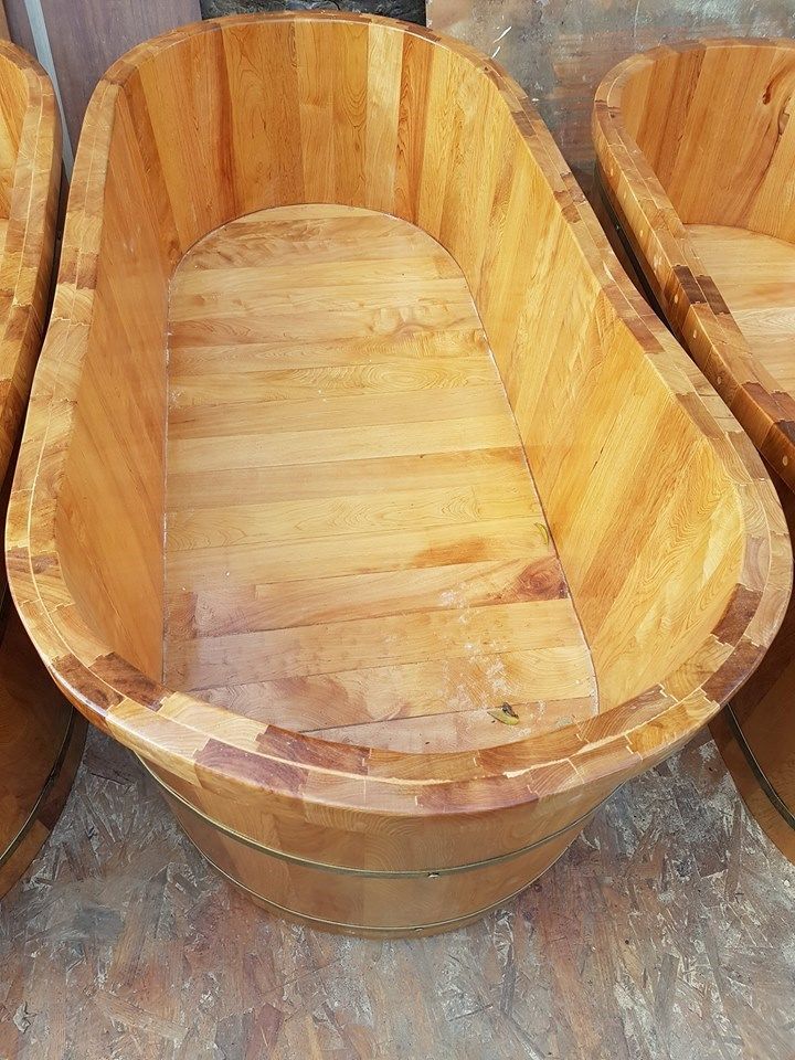 Thùng tắm gỗ cho hai người