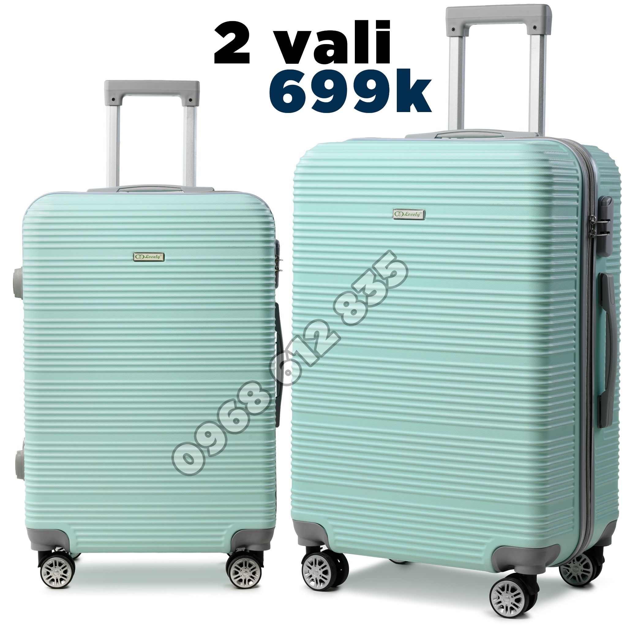 Combo 2 vali T69 Size 20+24 Xanh Mint