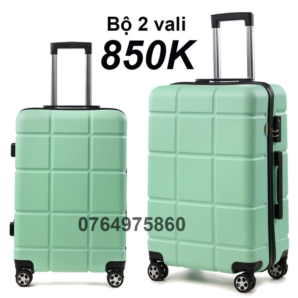 Combo 2 Vali 839 Size 20+24 Xanh Bạc Hà