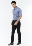  Áo sơ mi nam tay ngắn Merriman MOS153 Form Slim fit màu xanh jean 