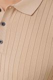  Áo polo nam dệt kim Merriman mã THMTS056 màu Cream 