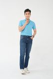  Áo polo nam cao cấp Merriman mã THMTS050 - BLUE 