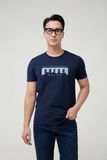  Áo thun T-shirt nam cotton màu xanh Navy Merriman mã THMTS052 