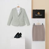  Áo vest nữ công sở Merriman mã THWV6 màu Light Grey nano thoáng mát 