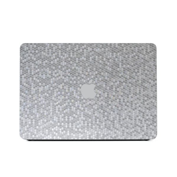 Skin Macbook Silver Gray Honeycomb PukiVN 08 881 882 80 Pukivn