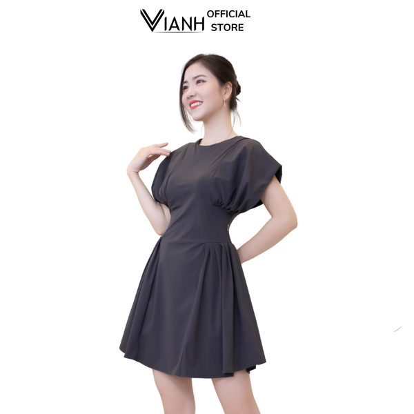 Đầm Nữ Thời Trang V6042 Màu Xám Đen