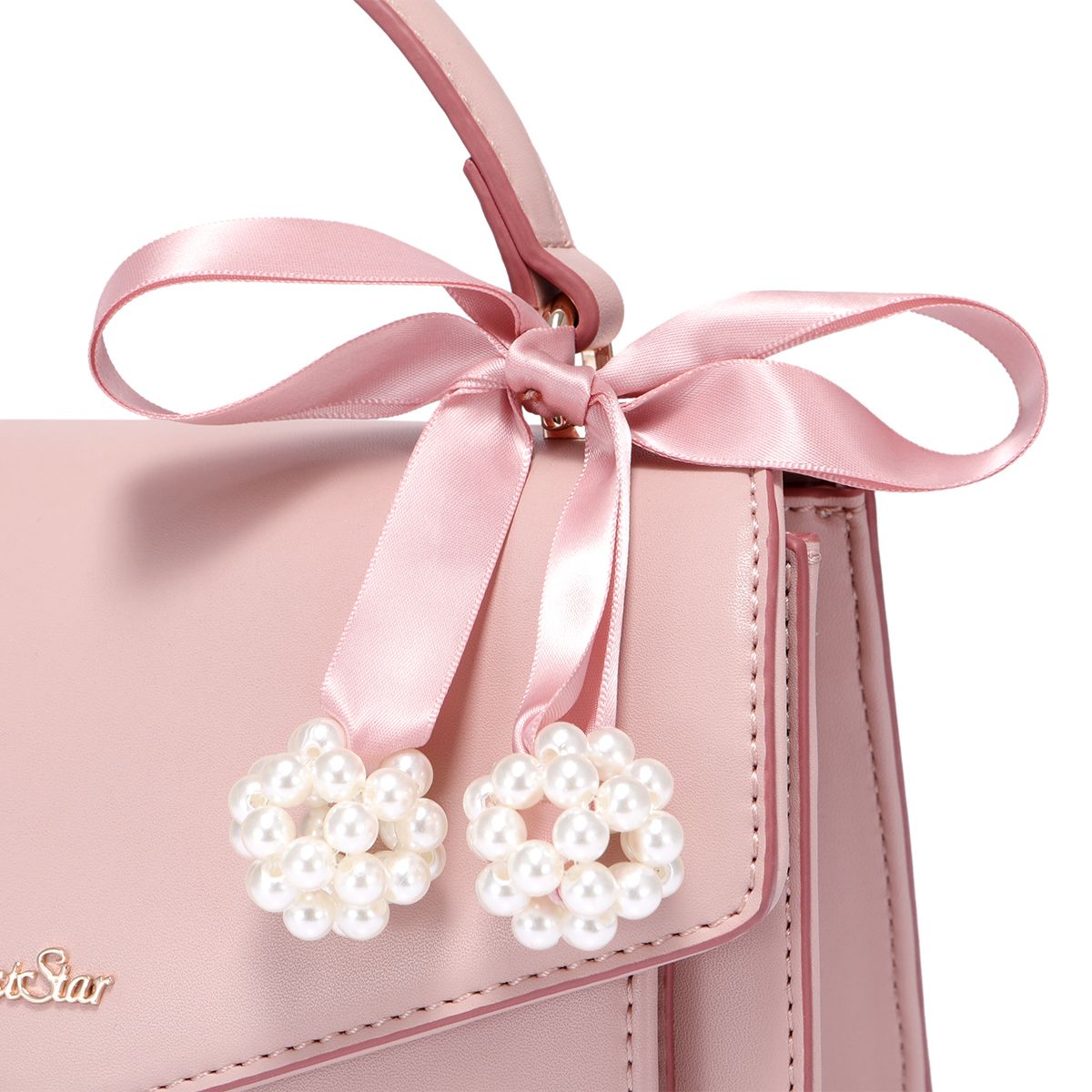 Túi xách phối nơ hồng ngọt ngào Just Star