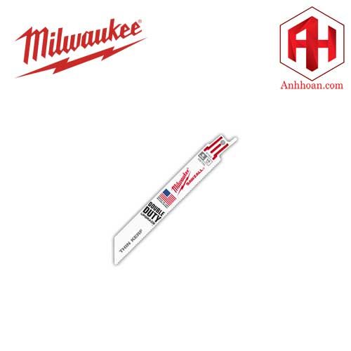 Milwaukee Lưỡi cưa kiếm kim loại the Thin Torch 15cm 14tpi 48-00-4182 (5 cái)