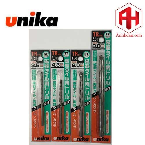 Bộ 4 mũi khoan gạch men Unika TR