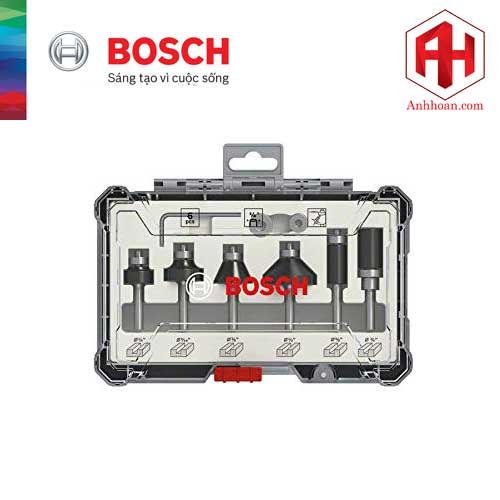 Bộ mũi phay góc Bosch 6 món 2607017470