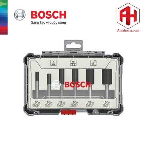 Bộ mũi phay thẳng Bosch 6 món 2607017467