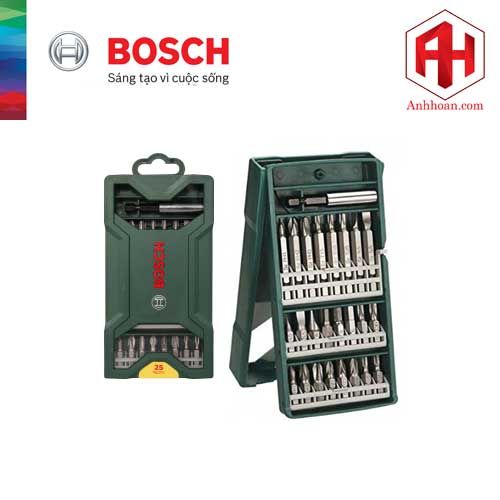 Bộ mũi vặn vít Bosch X-line Mini 25 món 2607017400