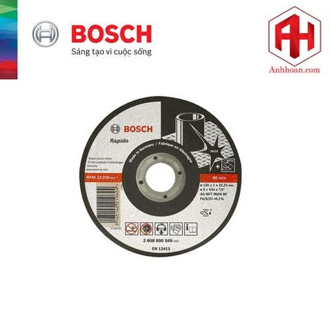 Bosch Đá cắt 125x1x22.2mm (Inox) - Expert for Inox 2608600549