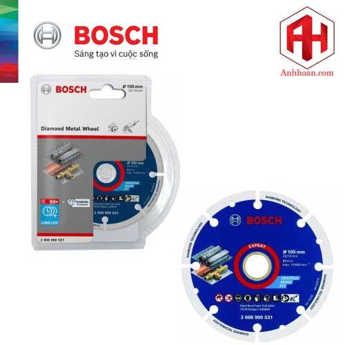 Bosch Đĩa kim cương cắt sắt Inox (105x16/20mm) 2608900531