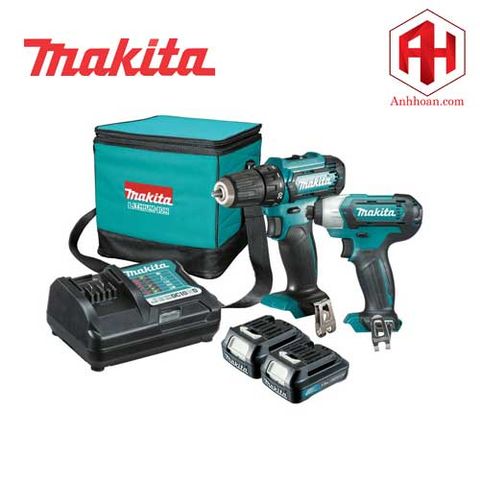 Combo máy khoan vặn vít Makita pin 12V CLX224S