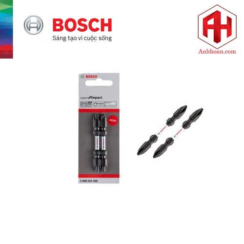 Đầu vít ngắn Bosch expert bộ 2 mũi 65mm 2608522408