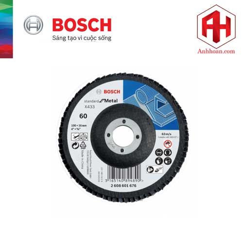 Đĩa nhám xếp Alox P60 Bosch 100mm 2608601676